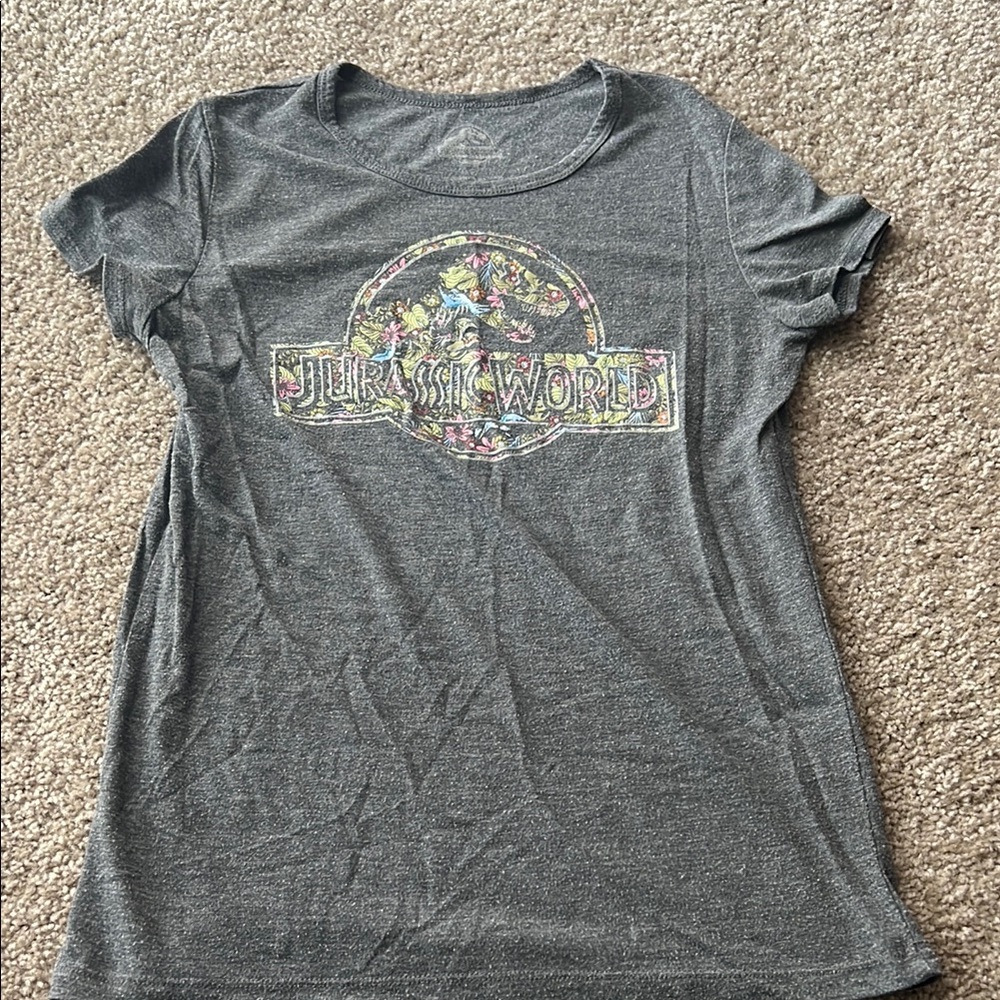 Gray Jurassic World T-Shirt